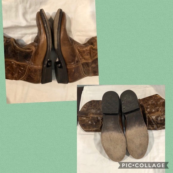 DOUBLE-H WOMENS WESTERN BOOT-VINTAGE BROWN LEATHER - Picture 8 of 8